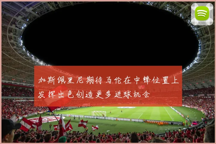 加斯佩里尼期待马伦在中锋位置上发挥出色创造更多进球机会